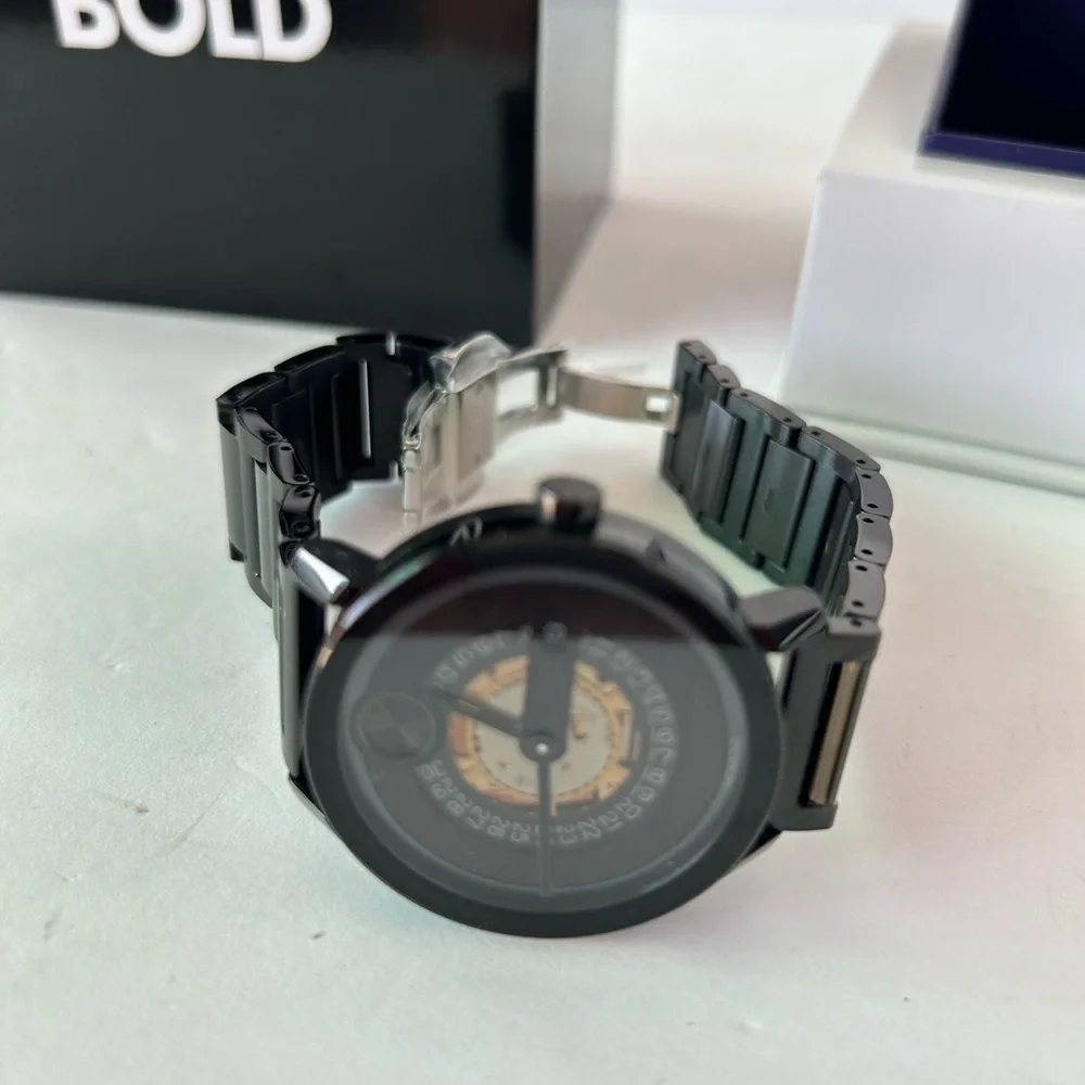 Brand New Men’s Movado Bold Black Stainless Steel.